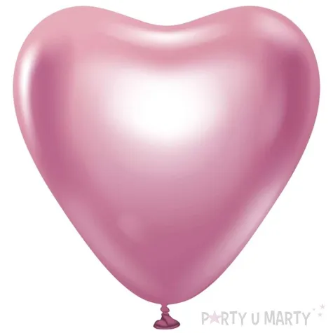balony beauty and charm serca platynowe rozowe jasne godan 12 6 szt