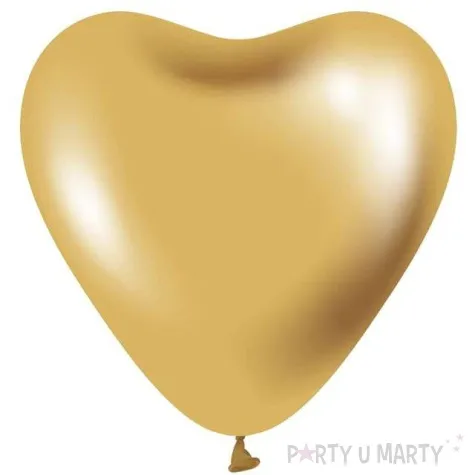 balony beauty and charm serca platynowe zlote godan 12 6 szt