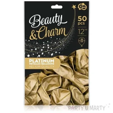 balony beauty and charm zloty platynowy godan 12 50 szt