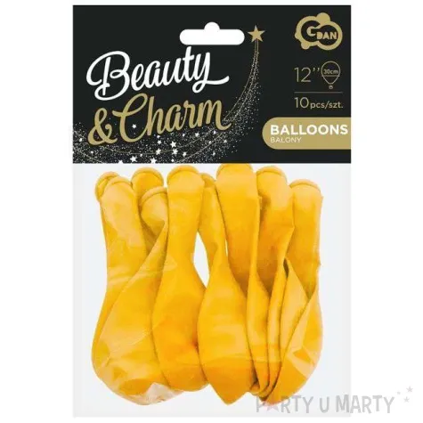 balony beauty and charm zolte transparentne godan 12 10 szt