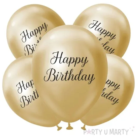 balony beauty charm happy birthday zloty godan 12 5 szt