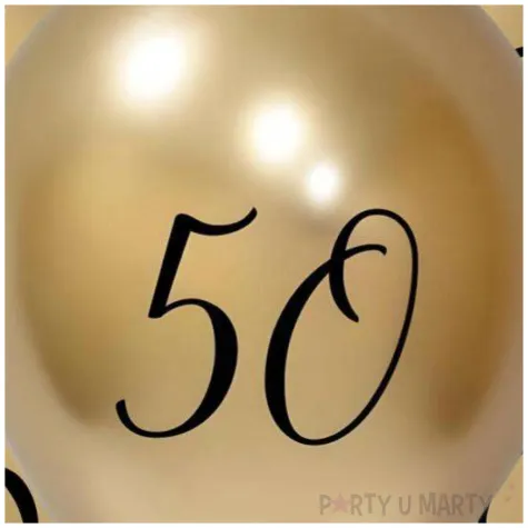 balony beauty charm liczba 50 zloty godan 12 5 szt