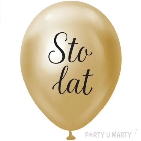 balony beauty charm sto lat zloty godan 12 5 szt