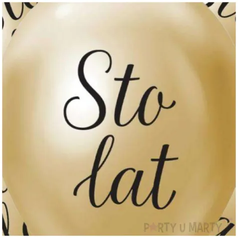 balony beauty charm sto lat zloty godan 12 5 szt