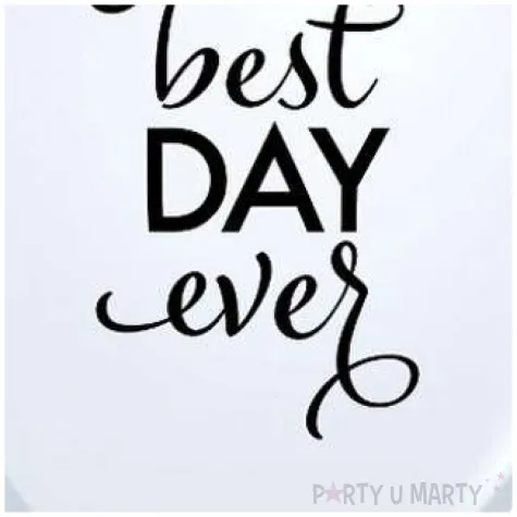 balony best day ever biale qualatex 11 25 szt