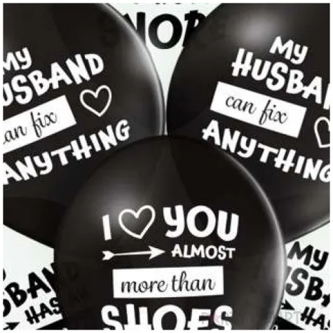 balony best husband ever bialo czarne belbal 12 6 szt