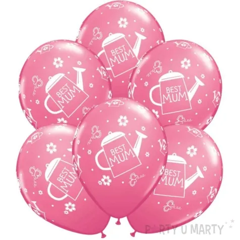 balony best mum rozowe qualatex 11 6 szt