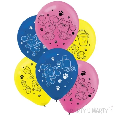 balony blues clues sladem blue mix amscan 11 6 szt