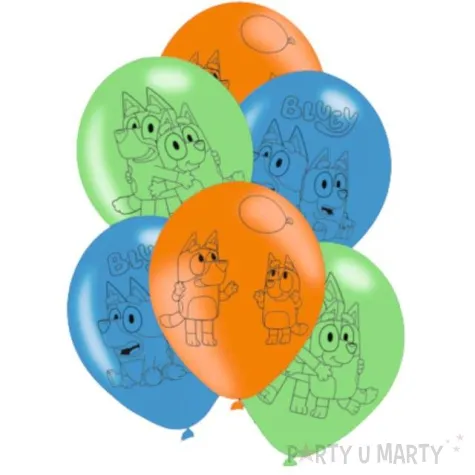 balony bluey i bingo mix amscan 11 6 szt