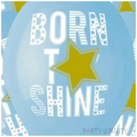 balony born to shine zlota gwiazda niebieski gemar 13 5 szt