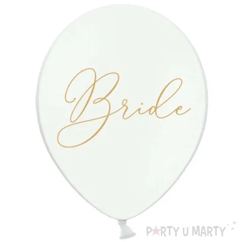 balony bride biale partydeco 50szt