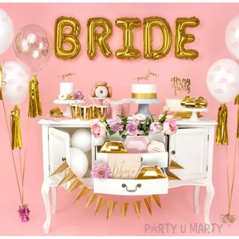 balony bride to be rozowy crystal strong 12 50 szt