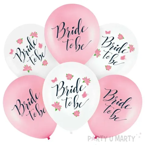 balony bride to be wieczor panienski rozowy partypal 12 6 szt
