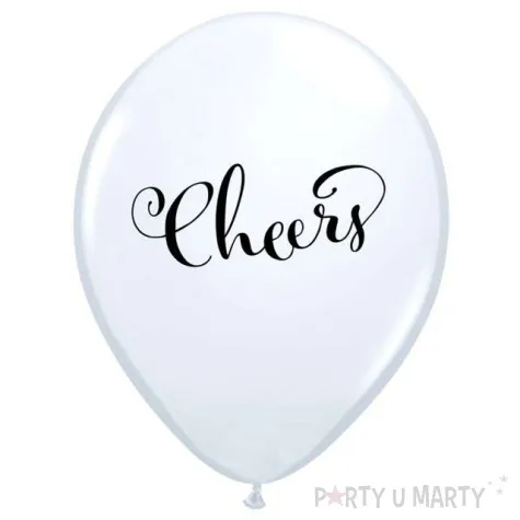 balony cheers biale qualatex 11 25 szt