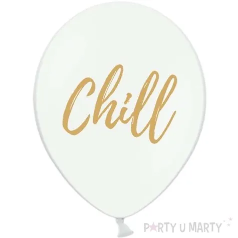 balony chill biale 12 strong 50 szt