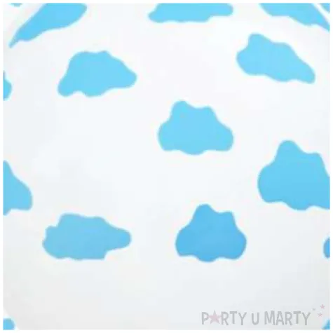 balony chmurki bialo niebieskie dekoracjepolska 12 5 szt