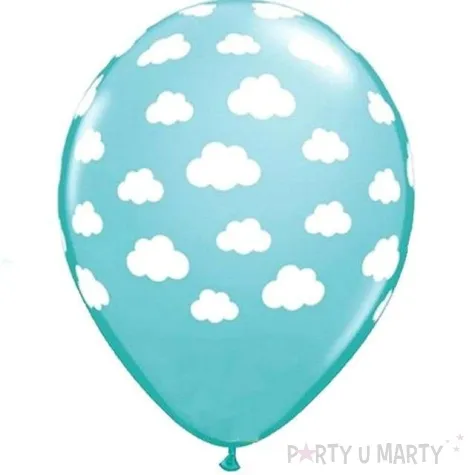 balony chmurki blekitne qualatex 11 25 szt