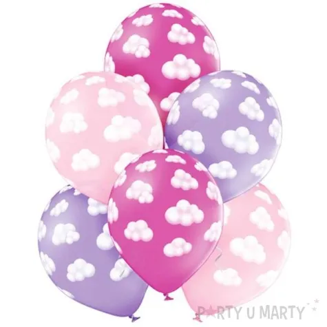 balony chmurki girl pastel mix belbal 12 6 szt