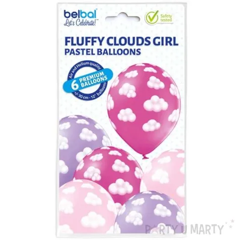 balony chmurki girl pastel mix belbal 12 6 szt