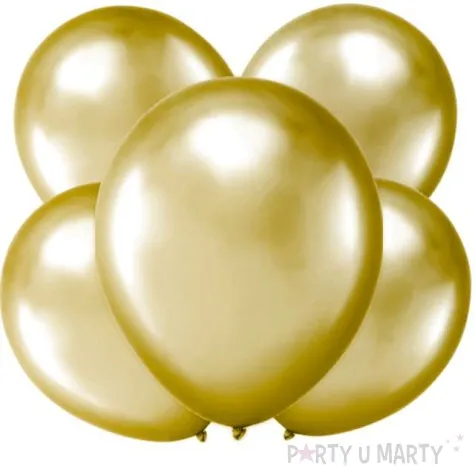 balony chrom zlote partypal 12 5 szt