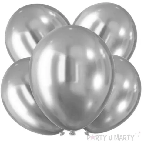 balony chromowane srebrne arpex 12 5 szt