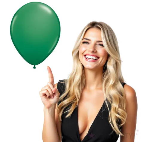 balony chromowane zielony ciemny qualatex 16 50 szt