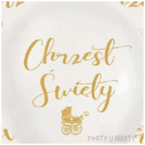 balony chrzest swiety biale dekoracje polska 12 5 szt