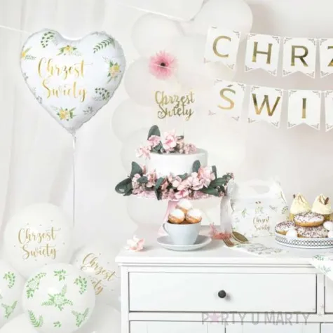 balony chrzest swiety bialy partypal 12 100 szt