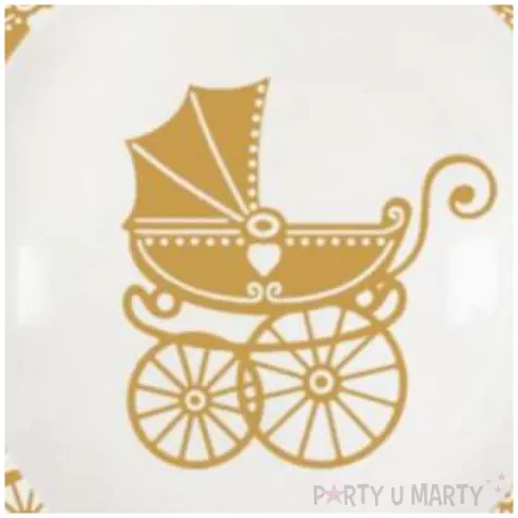 balony chrzest swiety wozek biale dekoracjepolska 5 szt