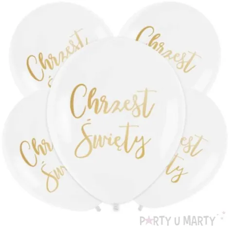 balony chrzest swiety zlote partypal 12 5 szt