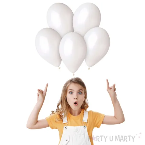 balony classic bialy metalik gemar 13 50 szt