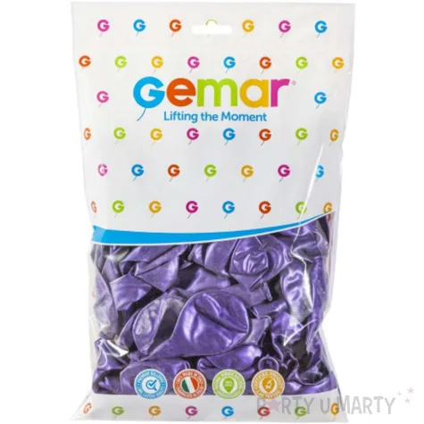 balony classic fioletowy metalik gemar 8 100 szt