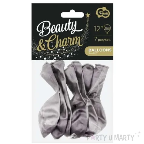 balony classic godan metalik grafitowy 12 7 szt