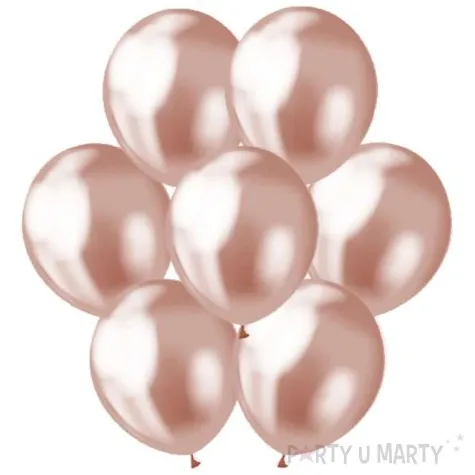 balony classic godan metalik rozowe zloto 12 7 szt
