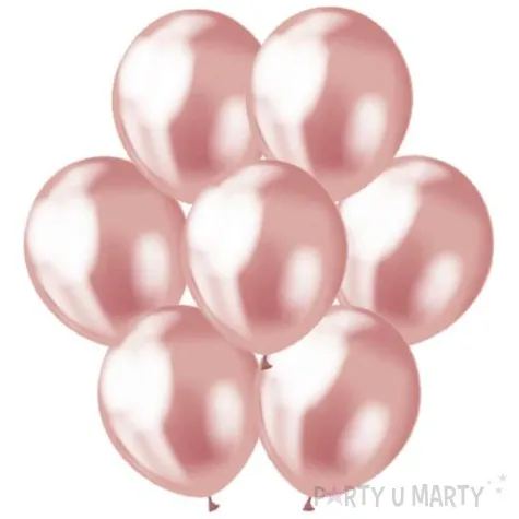 balony classic godan metalik rozowy 12 7 szt