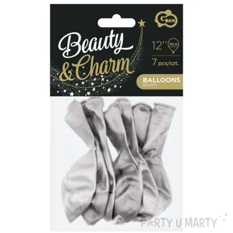 balony classic godan metalik srebrny 12 7 szt