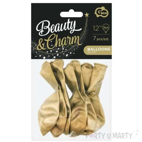 balony classic godan metalik zloty 12 7 szt