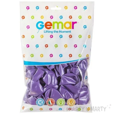 balony classic lawendowy metalik gemar 10 100 szt