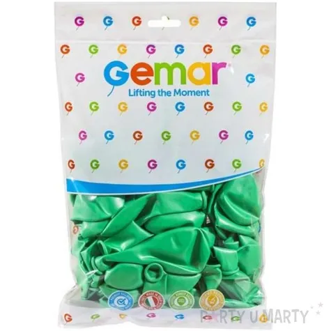 balony classic mietowy metalik gemar 10 100 szt