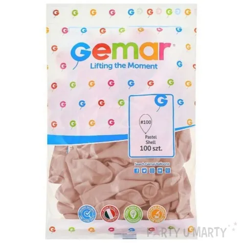 balony classic muszelkowy gemar 10 100 szt