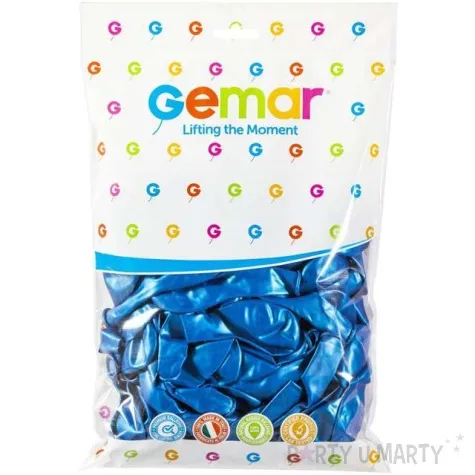 balony classic niebieski ciemny metalik gemar 13 50 szt