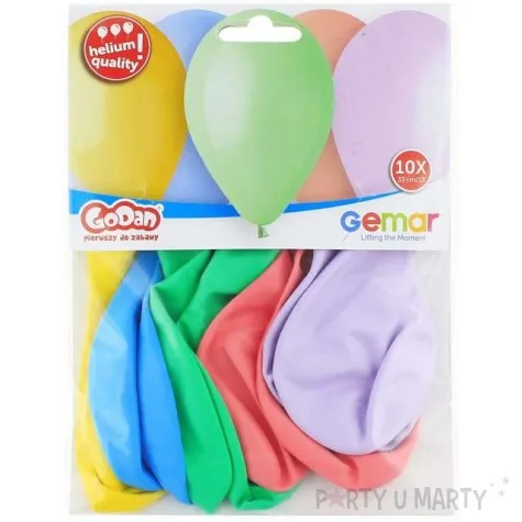 balony classic pastel 13 gemar 10 szt