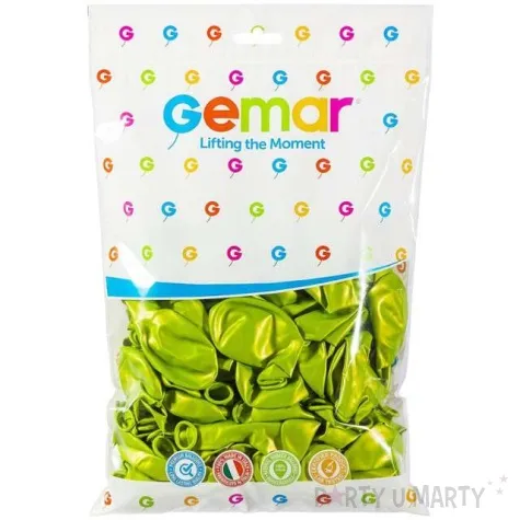 balony classic pistacjowy metalik gemar 10 100 szt