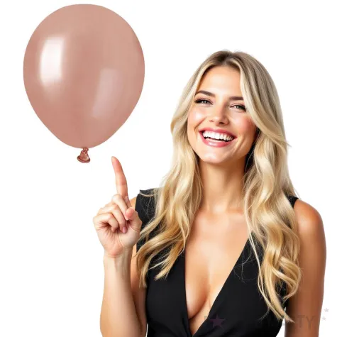 balony classic rozowy zloty metalik gemar 5 100 szt