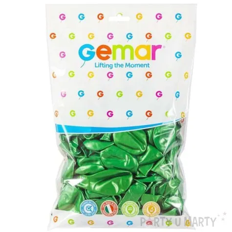 balony classic zielony metalik gemar 10 100 szt