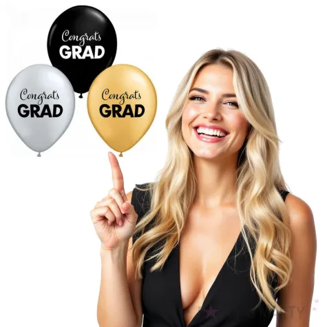 balony congrats grad mix qualatex 11 25 szt