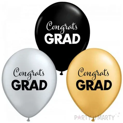 balony congrats grad mix qualatex 11 25 szt