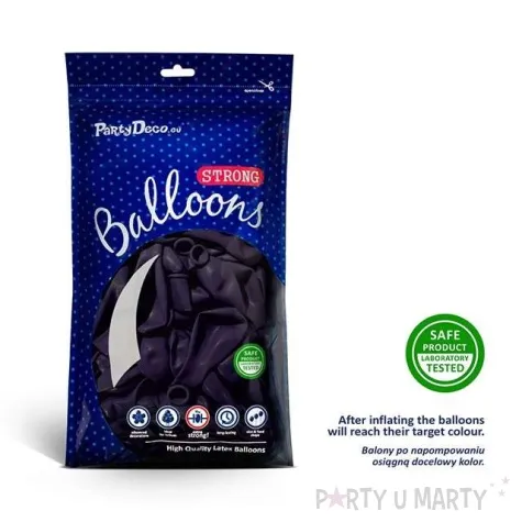 balony crystal fioletowe 9 strong 100 szt