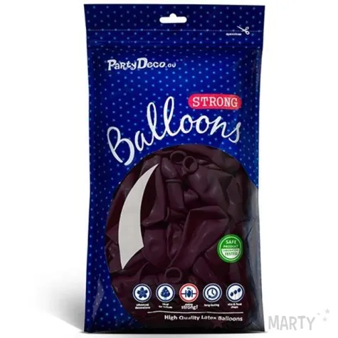 balony crystal kasztanowy 10 strong 100 szt
