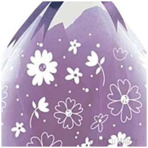 balony crystal kwiaty i kwiatki fioletowe qualatex 18 25 szt